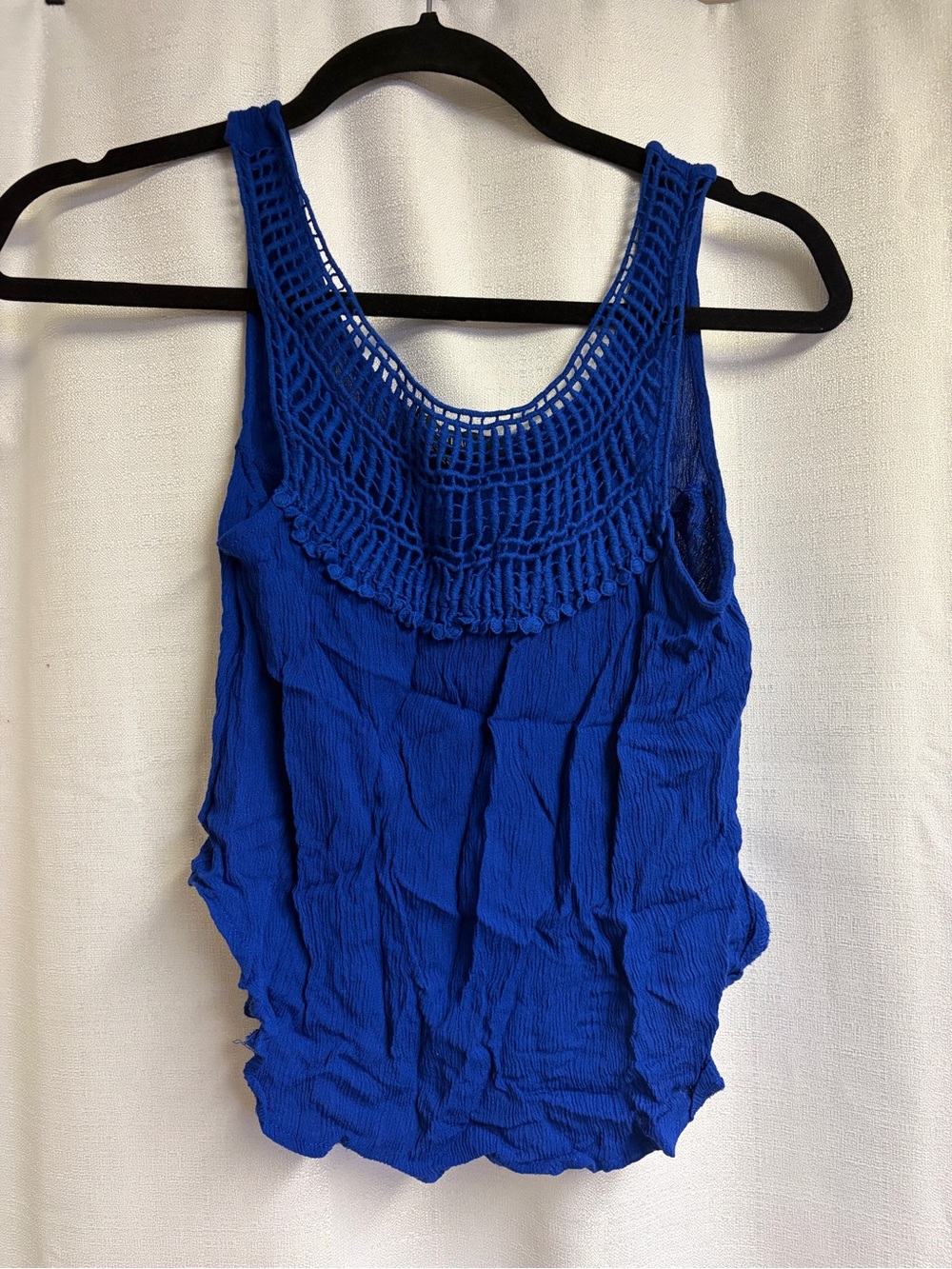 le chateau Cobalt Cotton Sleeveless Tank